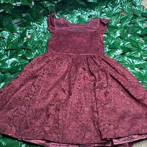 COPY - Wine colored Kids Dress